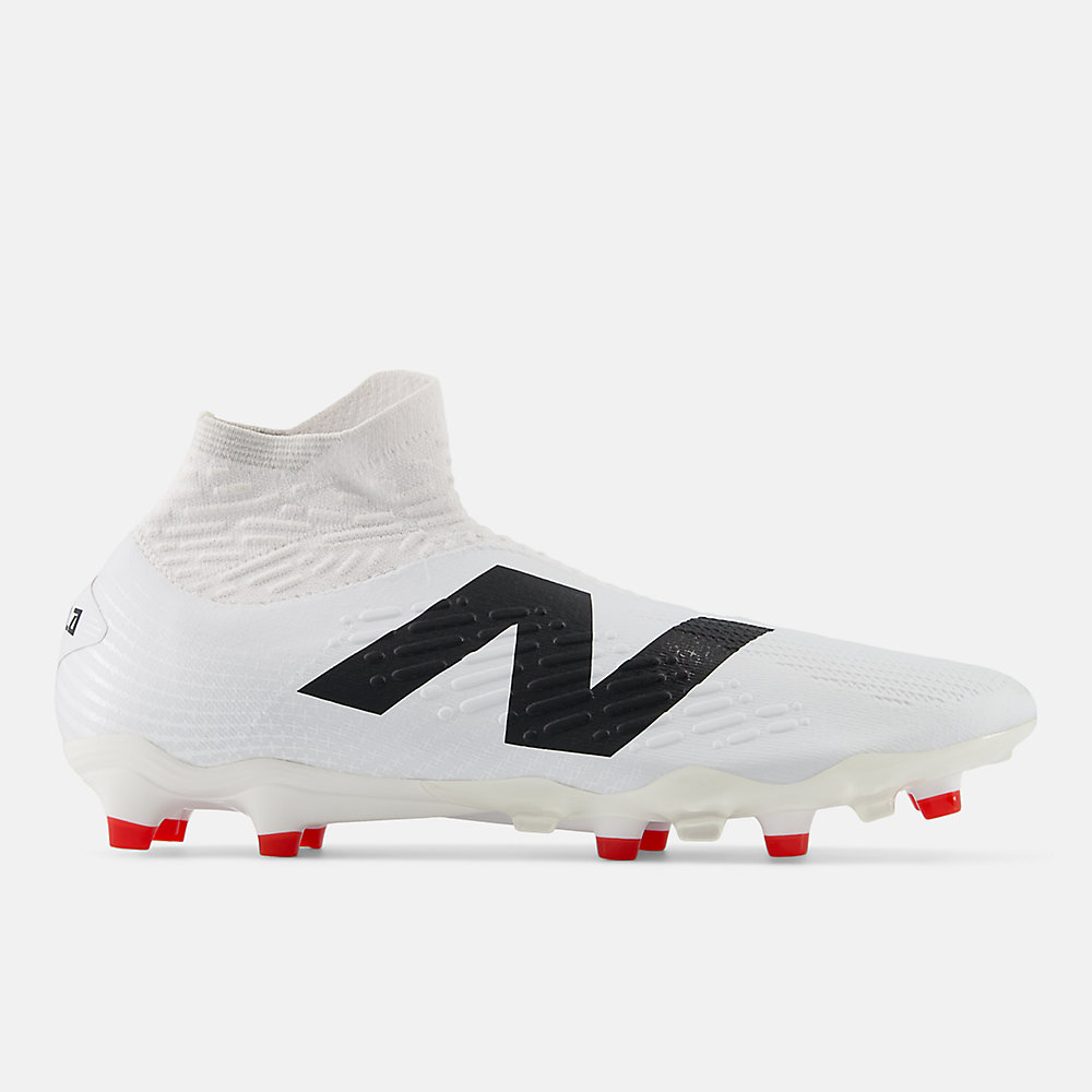 New Balance TEKELA PRO FG V4+ Shoes White with Black and True Red